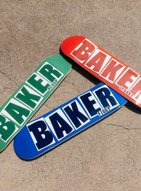 原装进口 BAKER 深浅脚窝七层枫木七层枫木双翘滑板板面成人儿童