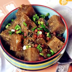 河南安阳特产皮渣焖子李记皮渣五香味无虾米原味红薯粉条皮渣烩菜