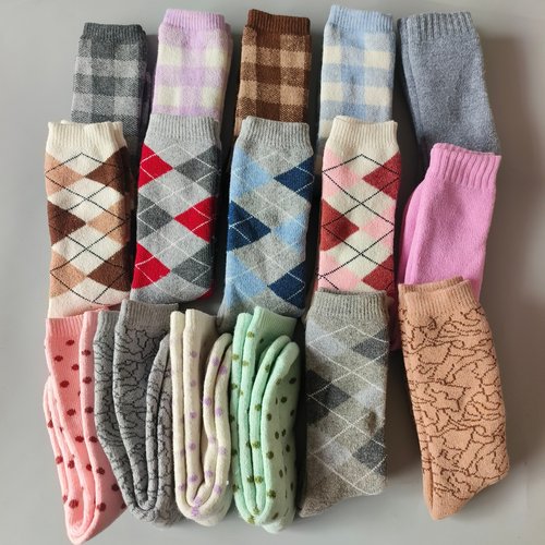 美利奴女加厚户外登山滑雪中筒袜