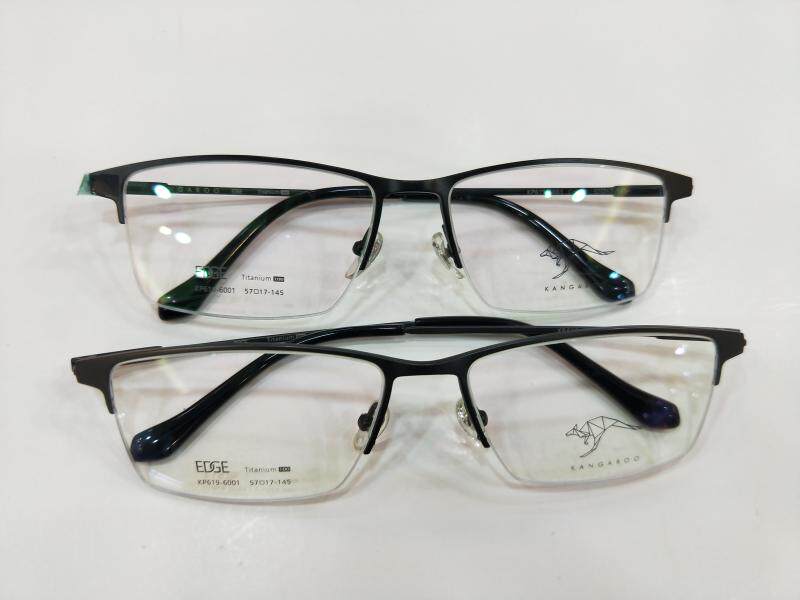 袋鼠变脸套镜眼镜架 KANGAROO/纯钛带偏光夜视夹片镜框KP619-6001
