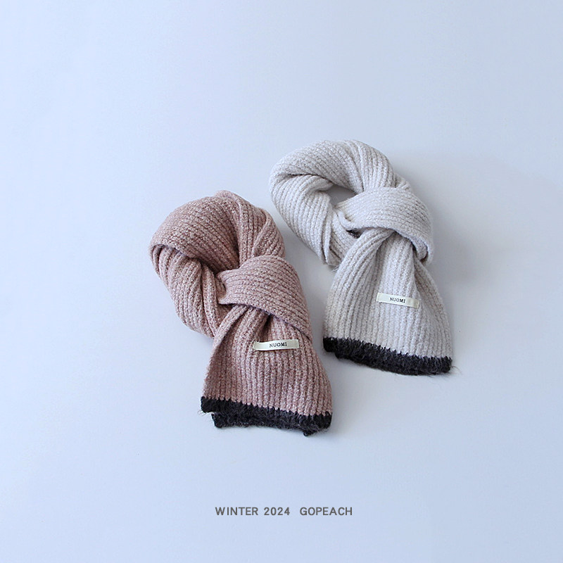 ins冬季儿童针织保暖围巾柔软防风寒撞色毛线简约百搭围脖男女宝,服饰配件/皮带/帽子/围巾,围巾/丝巾/披肩,淘宝优惠券,粉丝福利购,淘宝优惠卷