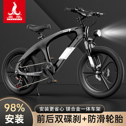 凤凰男女孩5-12岁镁合金童车