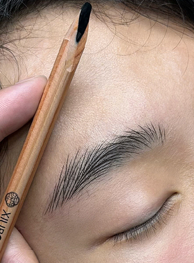 秀博士砍刀眉笔防水持久不脱色野生眉根根分明硬芯女初学黑色男士
