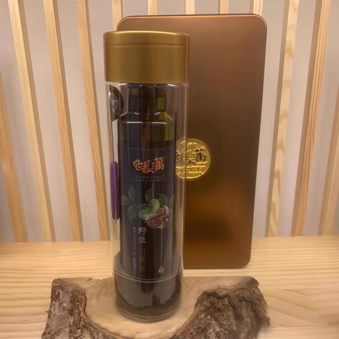 长白山有机野生山核桃油  低温冷榨  冷冻脱蜡  食用核桃油 包邮