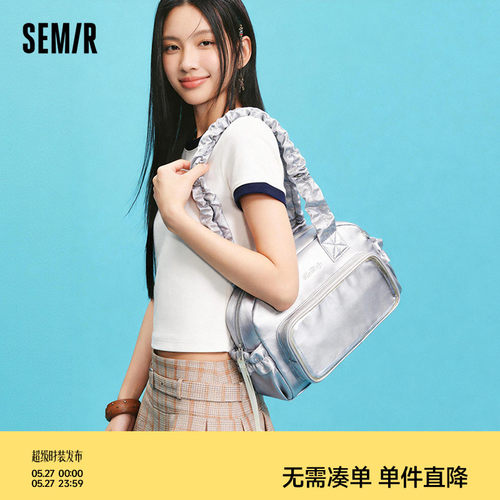 森马时尚精致手提单肩通勤痛包女