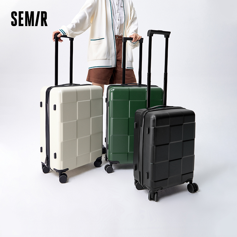 森马行李箱男新款潮流棋盘格