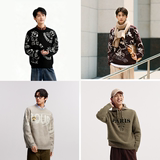 森马!冬季满版提花宽松套头毛衣男情侣款券后49元包邮