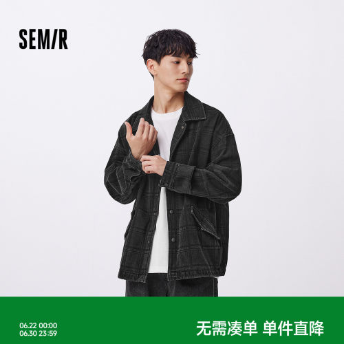 森马宽松牛仔外套街头个性夹克男