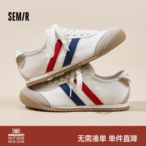 Semi女鞋薄底休闲德训鞋女