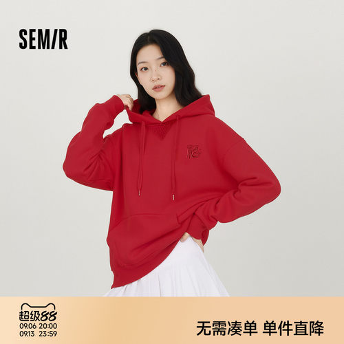 森马张仁华非遗联名绣花卫衣女