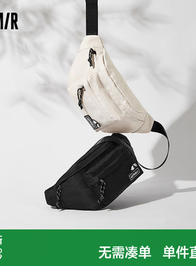 森马斜挎包男外出便携包熊猫户外运动腰包潮流情侣背包质感痛包潮