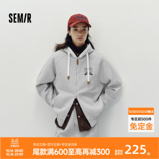 2025新款 森马哈利波特联名外套女刺绣插肩袖 秋宽松夹克 商场同款
