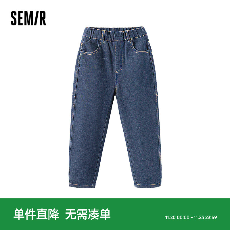 宽松加绒牛仔裤，温暖舒适