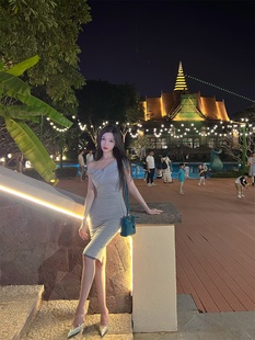 百搭性感辣妹紧身超显身材包臀裙子 韩国连衣裙女夏季 3.19 微闪