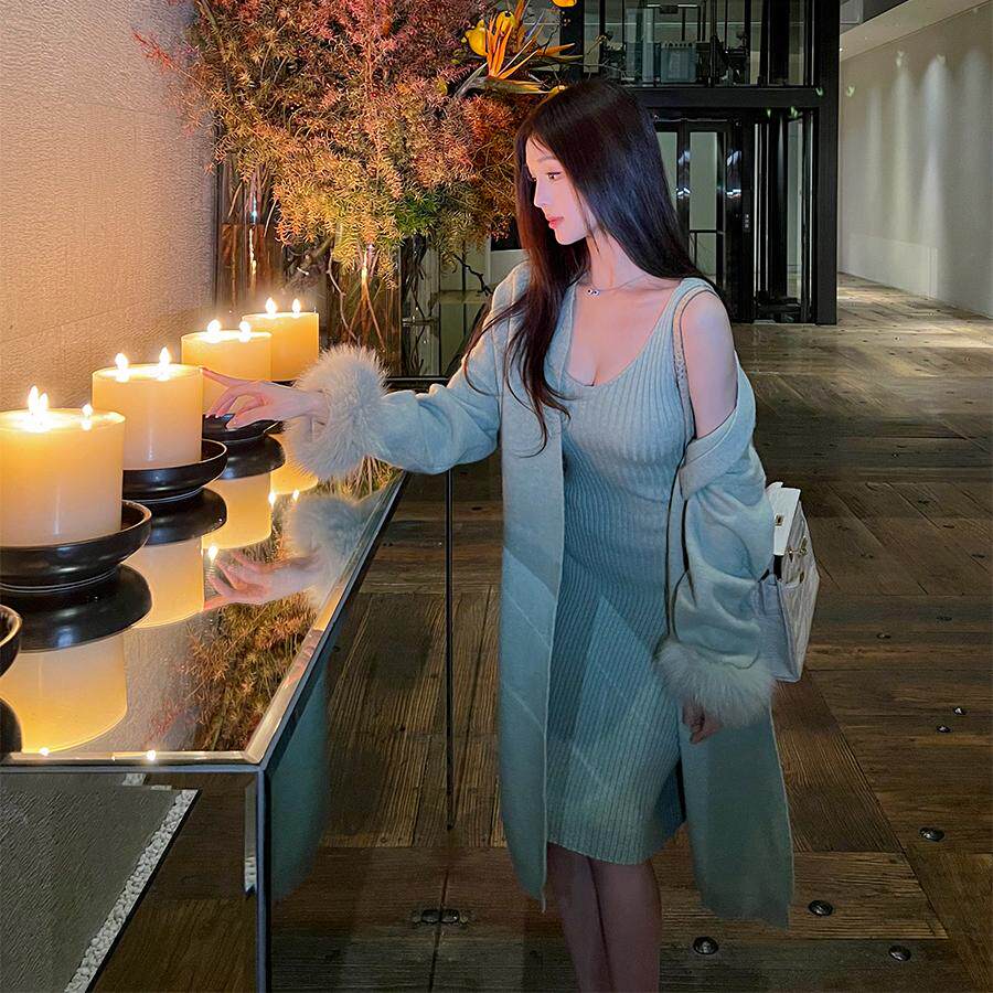 winemasnow针织开衫套装