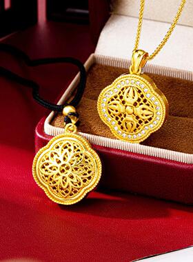 高级感镶钻金刚杵项链女