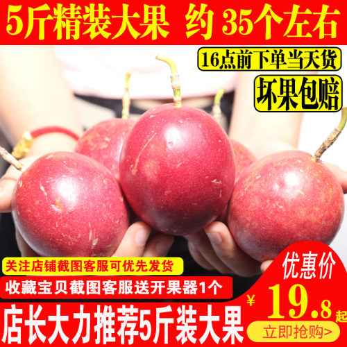 百香果一级5斤新鲜包邮