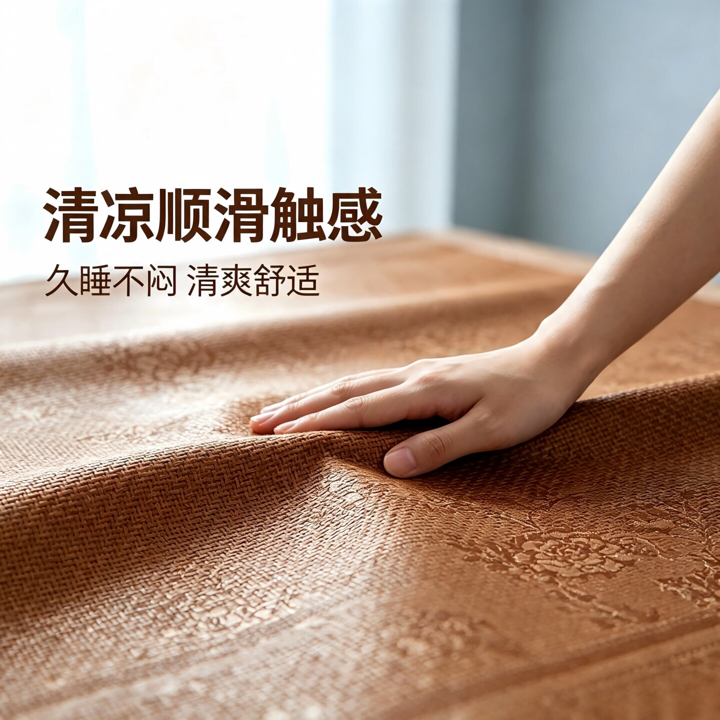 单人可折叠学生夏季凉席图片