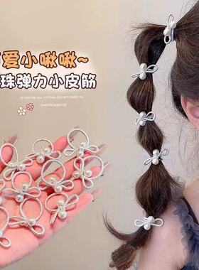 女童扎辫子皮筋韩系蝴蝶结发圈