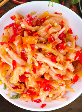 【华溢食品】益百姓香辣萝卜干湖南下饭菜剁辣椒农家即食凉菜280g