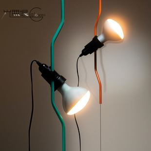 意大利Flos原装进口现代简约创意客厅书房吊灯射灯泡灯悬浮可滑动