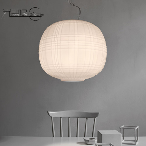 意大利进口书房卧室玻璃餐桌吊灯