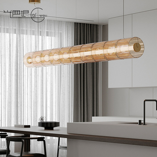 光无垠进口加拿大Andlight长餐桌厅吊灯玻璃手工书房茶室长条组合