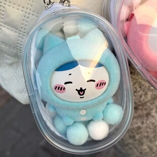 chiikawa遛娃包盲盒小八吉伊搪胶手办罩名创优品乌萨奇痛包保护套