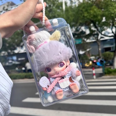 全透明方糖包13cm防尘收纳遛娃包