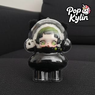 sp熊猫泡泡玛特娃衣熊怠怠保护套skullpanda保护壳衣服毛绒吊卡