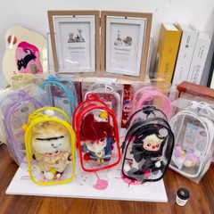 炽焰小丑18cm娃包保护套WHYSOSERIOUS系列盲盒手办透明防尘罩痛包