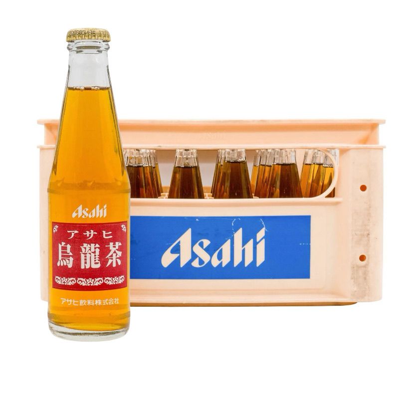 带框整箱24瓶日本进口ASAHI朝日乌龙茶玻璃瓶饮料人气茶饮200ml
