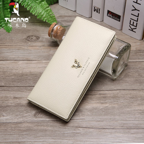 啄木鸟新款牛皮个性钱包