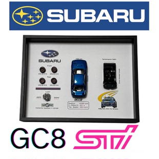 Subaru斯巴鲁翼豹WRXGC8STI纪念3D相框JDM车迷礼物情怀车周边好物