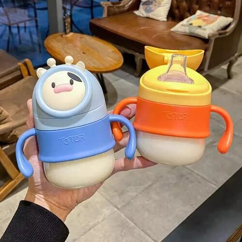 学饮杯婴儿6个月以上PPSU奶瓶宝宝1岁鸭嘴杯吸管杯儿童喝水杯