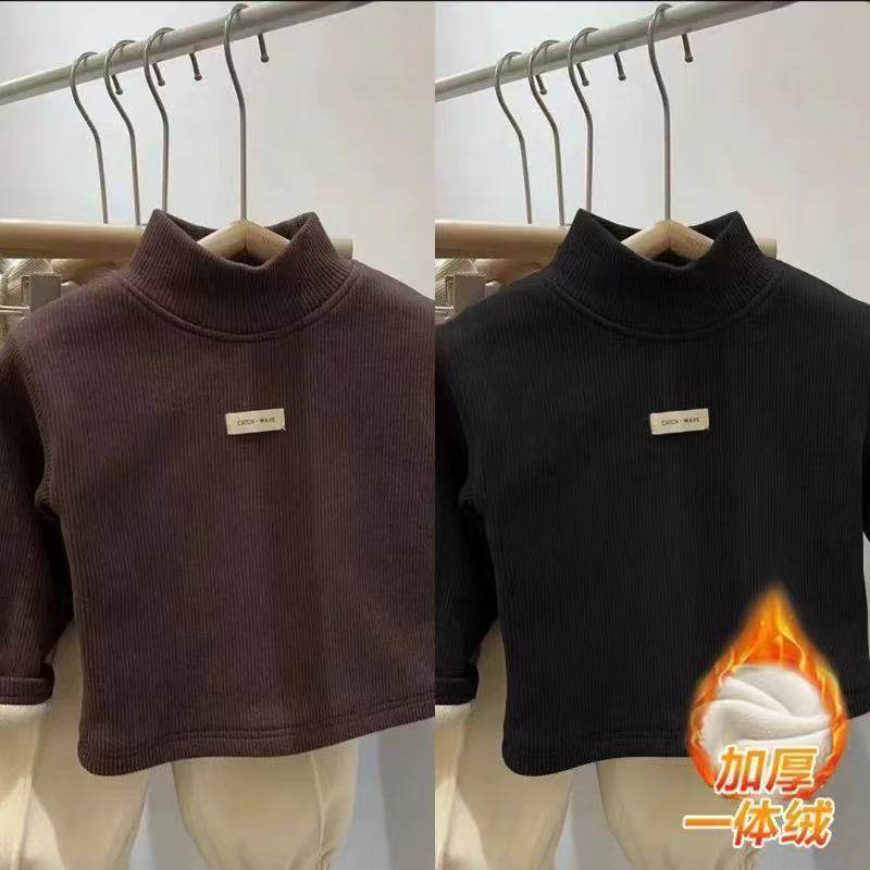 冬装德绒打底衫保暖儿童装宝宝半高领男童女童加绒加厚长袖T恤,童装/婴儿装/亲子装,T恤,淘宝优惠券,粉丝福利购,淘宝优惠卷