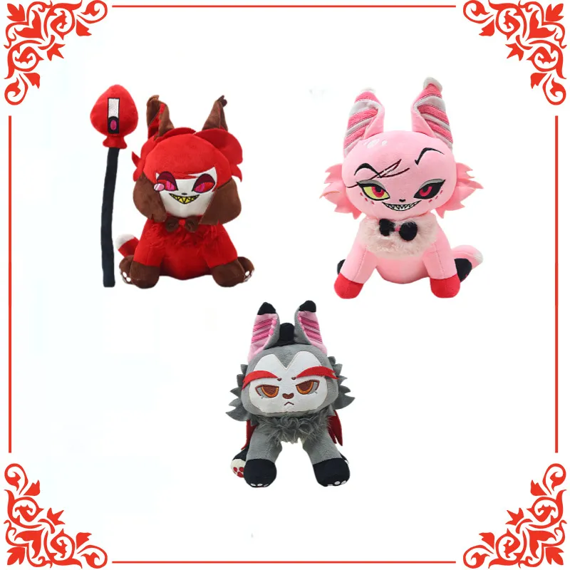 跨境新款huskmeowplush地狱客栈哈斯克猫咪毛绒玩具公仔玩偶软萌