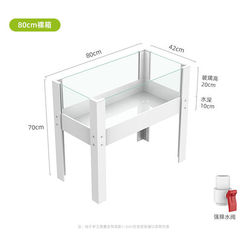 乌龟饲养缸带晒台爬台大型家用养乌龟专用生态造景饲养箱底部排水