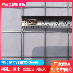 镀锌铁丝网围栏铁网格网网片防护网加粗电焊养殖网钢丝网小孔鸟笼