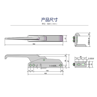 1200冷库门锁锌合金碰锁把手工业烘箱门把手烤箱门拉手锁具门锁