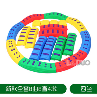 感统训练器材幼儿园平衡触觉板早教家用独木桥室内前庭训练平衡木