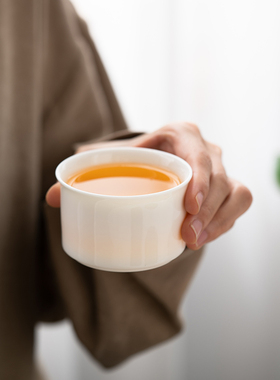 陶瓷主人杯单杯办公室茶具品茗杯家用茶杯可私人定制logo或图案