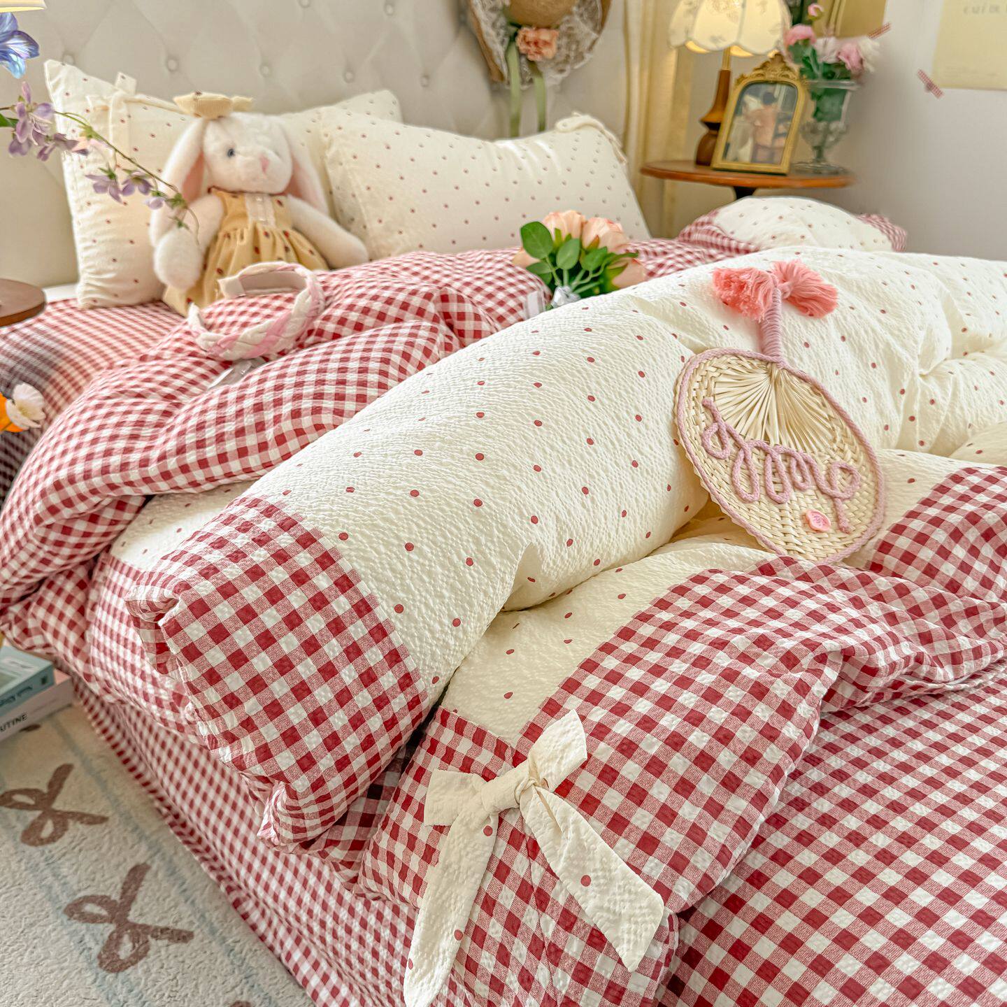 2026新款纯棉四件套全棉被套床单被罩韩版公主学生宿舍三件套ins