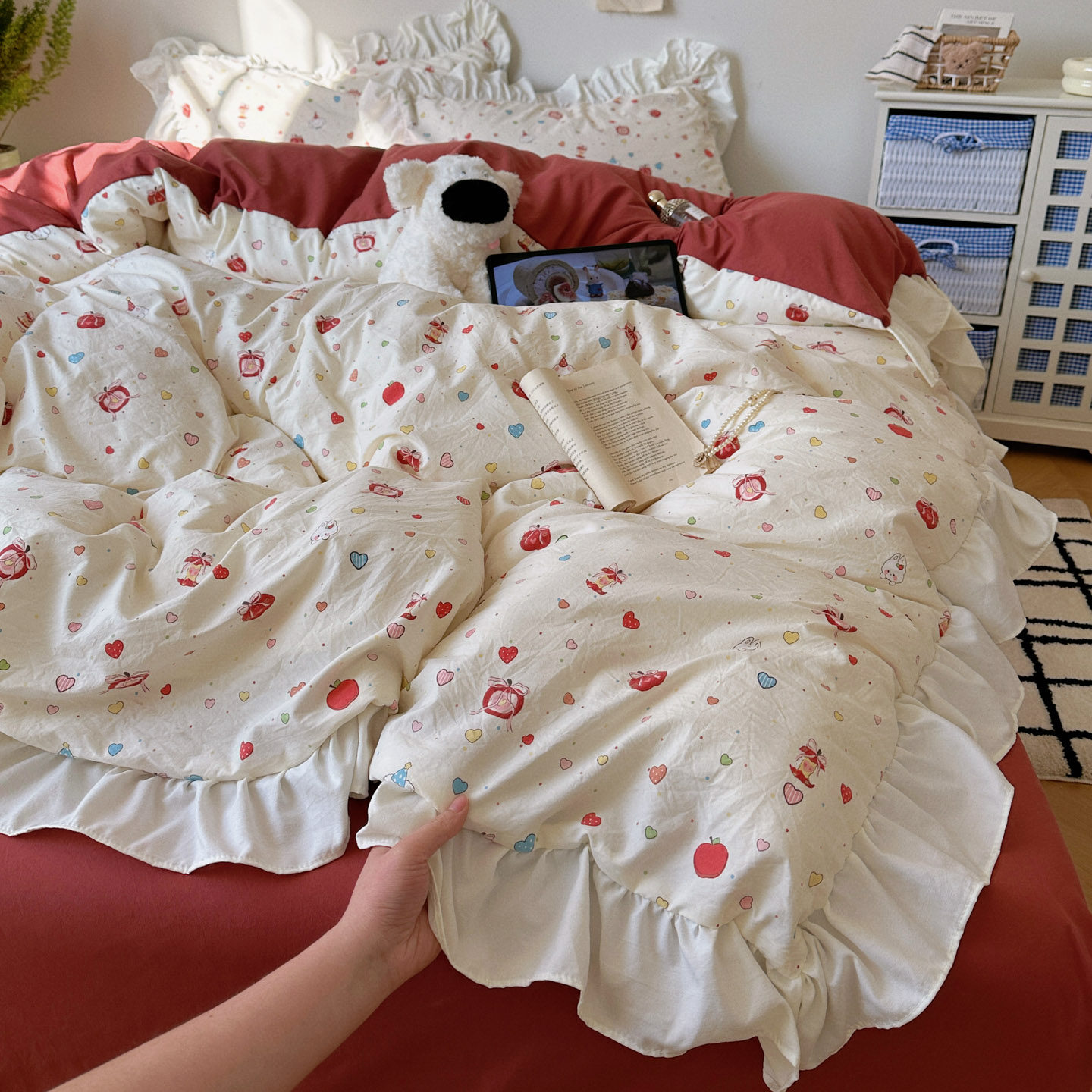 a类纯棉印花四件套全棉床单被套2026新款被罩学生宿舍床上三件套4