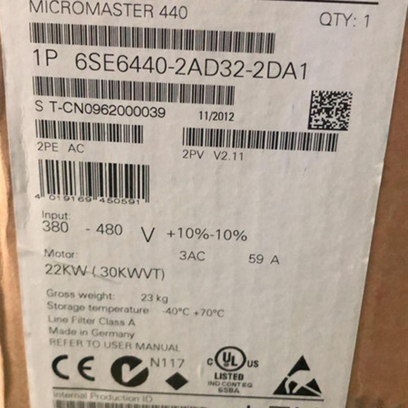 6SE6440-2AD32-2DA1MM440变频器 22KW 6SE64402AD322DA1