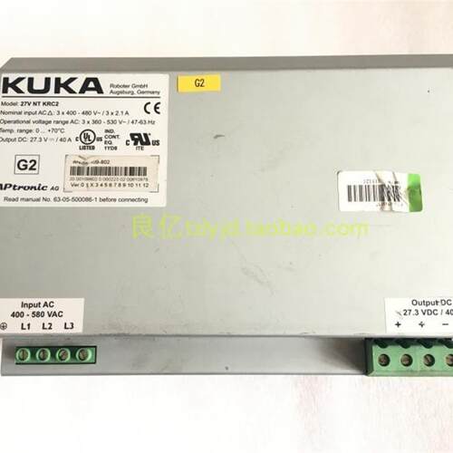 拆机 德国 27V NTKRC2 电源 三相400V-480V入 输出27.3V40A
