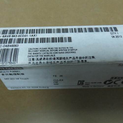 MP277-10触摸式显示屏面板6AV6 643 6AV6643-0CD01-1AX1
