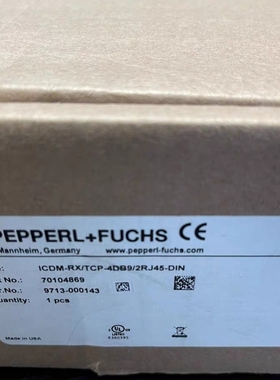 全新PEPPERL-FUCHS ICDM-RX/TCP-4DB9/2RJ45-DIN转换器