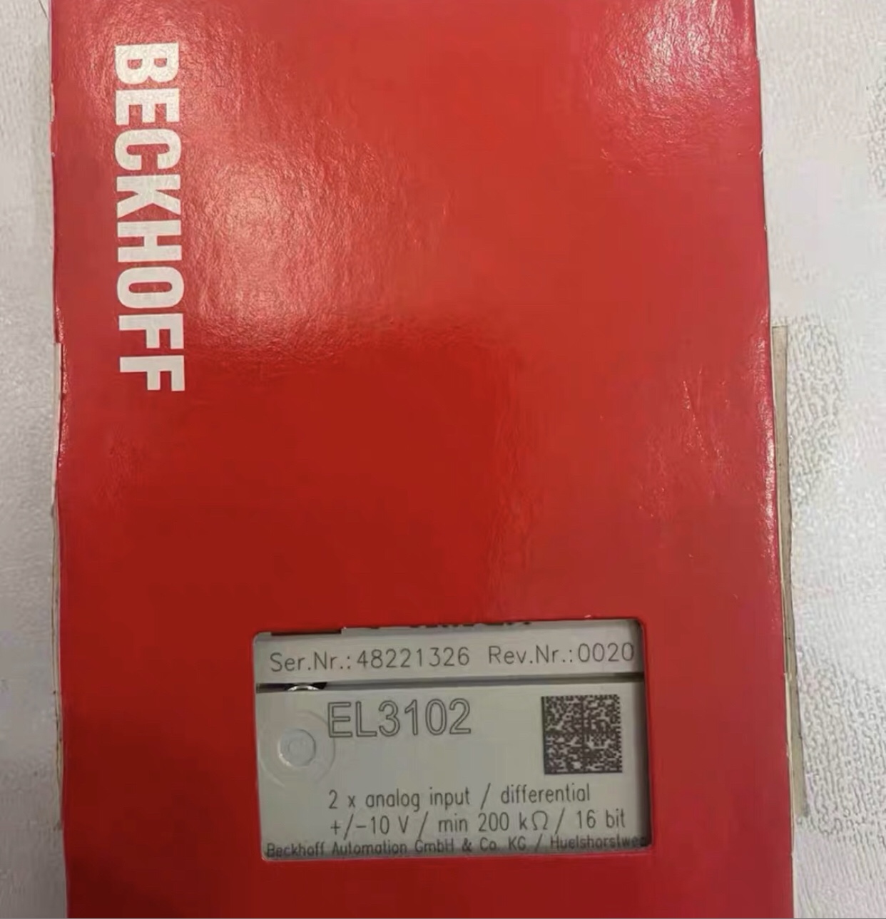 倍福 EL3101 EL3102 EL3104 EL3111 EL3112 EL3114 模块 现货议价