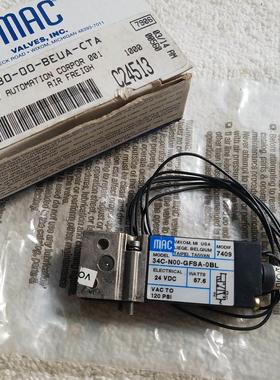 美国MAC电磁阀34C-N00-GFSA-0BL现货议价